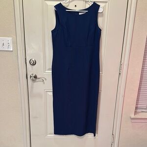 Womens Sag Harbor Navy‎ Blue Sleeveless Dress Size 12 / box 32-6
